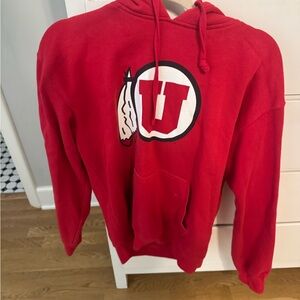 Red University Logo Men's Sweater